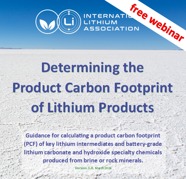 Read more about the article Webinars on ILiA’s new lithium PCF guidance